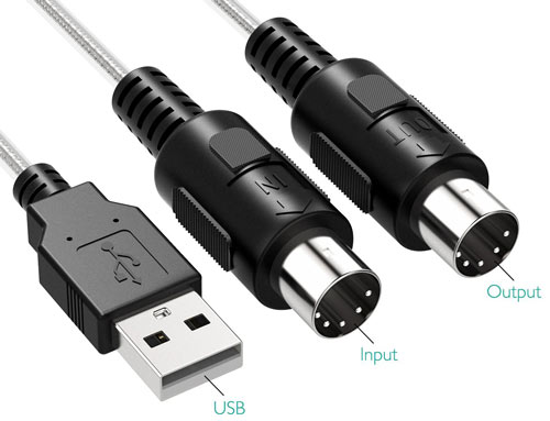 MIDI to USB Cable Converter